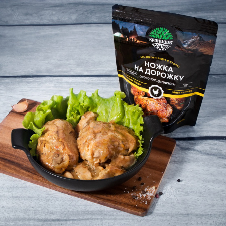 Готовое блюдо Окорочек цыпленка в собственном соку 325 г. (Кронидов)