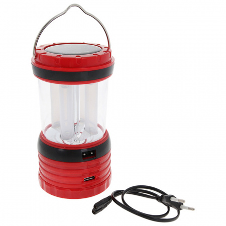 Фонарь кемпинговый СИБИРСКИЙ СЛЕДОПЫТ-Неон, 4L, солн. бат., аккум. 220В, 3хАА, USB (Следопыт)