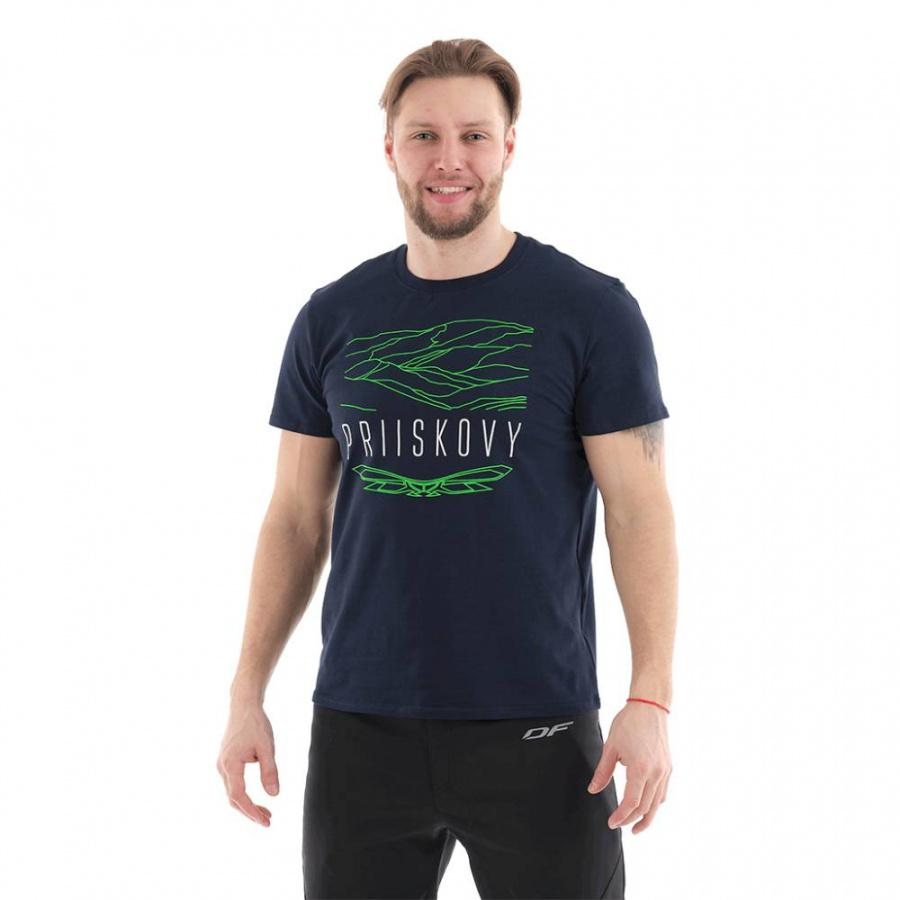 Dragonfly Футболка с принтом Priiskovy цвет синий (M) (L)