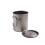 Кружка титановая с крышкой 450мл.