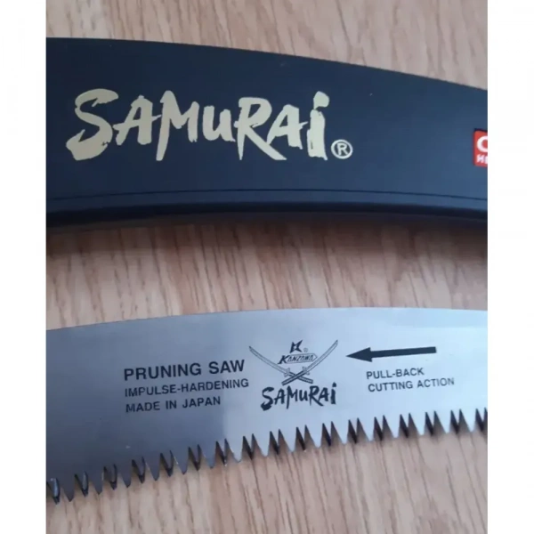 Пила Samurai с изогнутым саблевидным полотном, L=300мм/4мм,чехол, поясное крепление