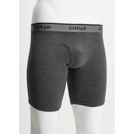 Трусы-боксеры Сплав Топаз М темный меланж 46