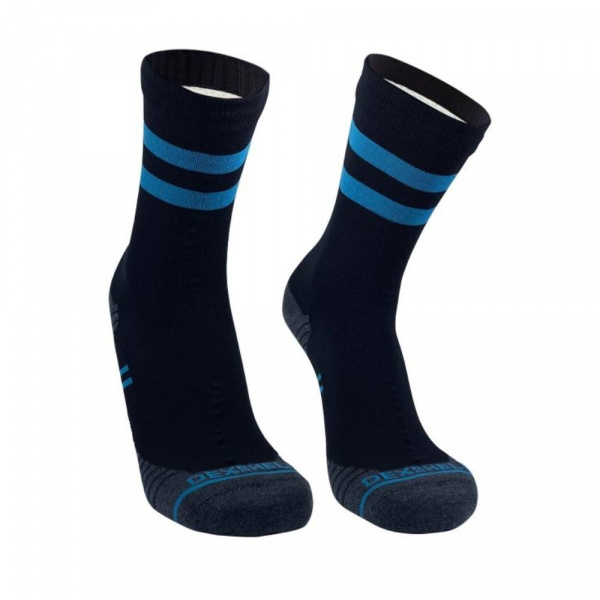 Водонепроницаемые носки DexShell Running Lite с голубыми полосками XL (47-49)
