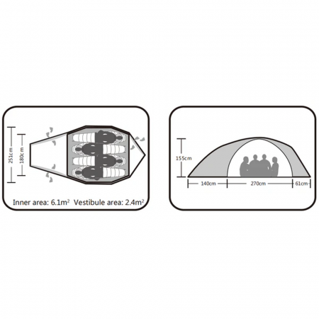 Палатка Kailas X4 III ALPINE KT2401106