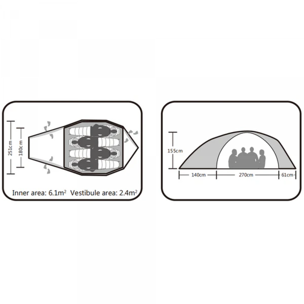 Палатка Kailas X4 III ALPINE KT2401106