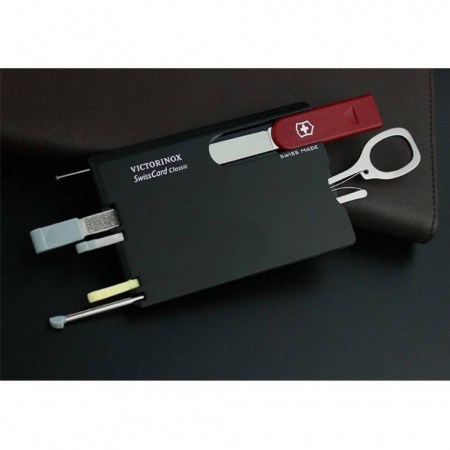 Швейцарская карта Victorinox SwissCard Classic (0.7103) черный коробка подарочная