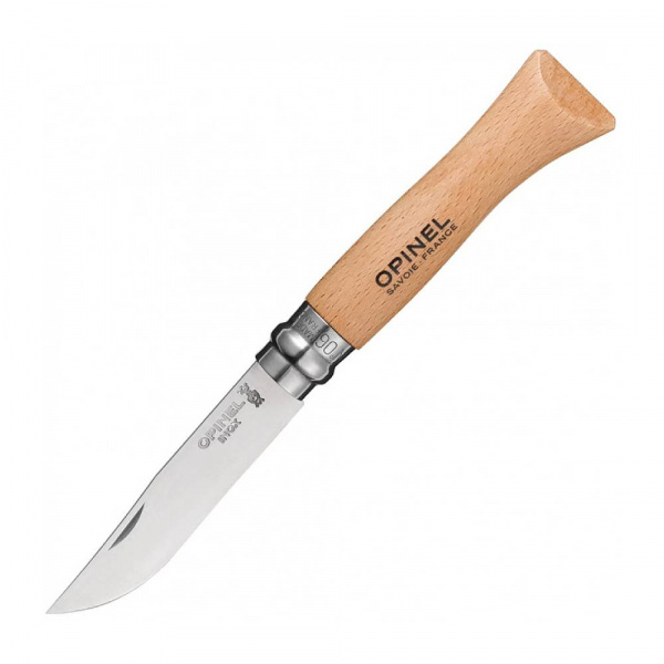 Нож Opinel №6, нержавеющая сталь, бук, 123060