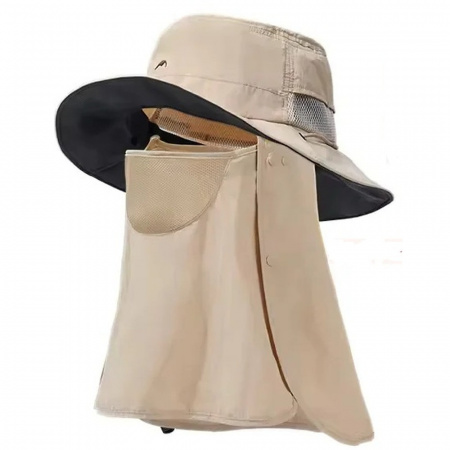 Панама Naturehike Full protective big-brimmed fisherman's hat CYY2521FS014 хаки M