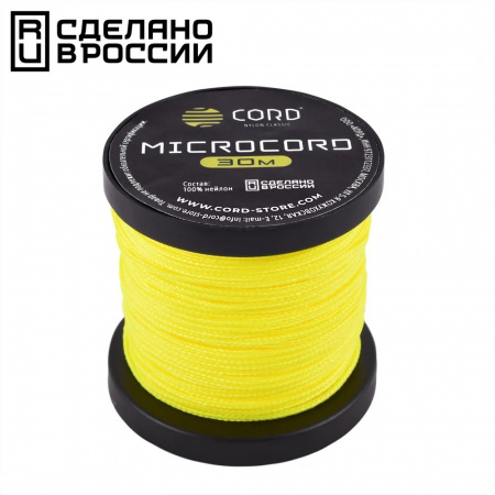 Микрокорд CORD катушка 30м (neon yellow)
