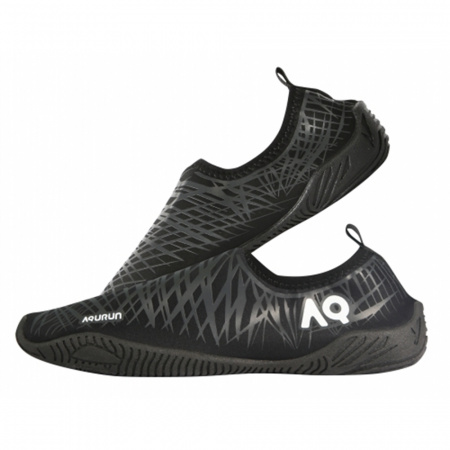 Aqurun акватапки Aqua Shoes (43-44, Черный/Серый, (280))