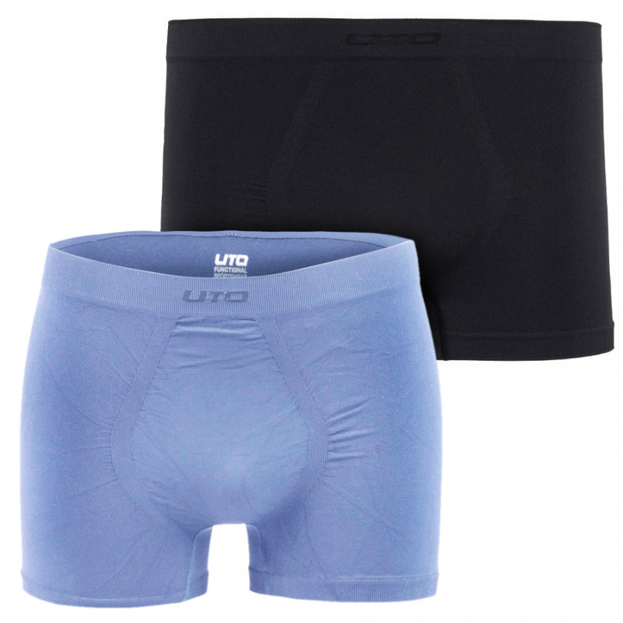 Трусы UTO Sports Nilit Softex Boxer (2шт) 922102 Black/Mist Blue L