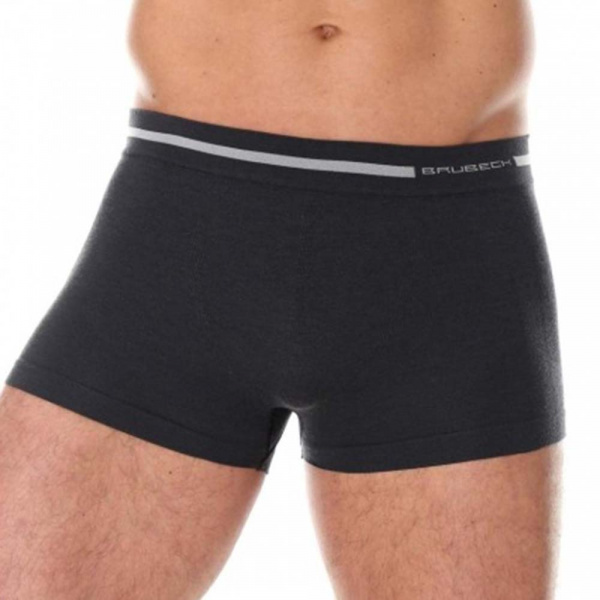 Термобелье мужское Brubeck трусы боксеры шерсть мериноса COMFORT WOOL графитовый M
