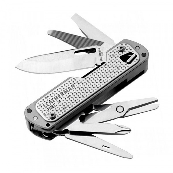 Мультитул Leatherman Free T4 -832686 12 функций серебристый