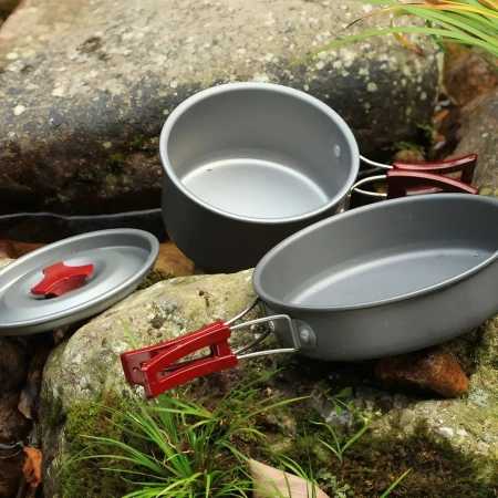 Набор посуды, 1 кастрюля, 1 сковородка (1-2 персоны) BRS-151 Набор посуды, 1 кастрюля, 1 сковородка (1-2 персоны) BRS-151