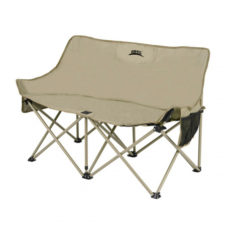 Кресло складное туристическое двухместное BRS Y05 бежевое