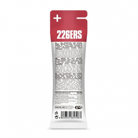 Высокоэнергетический гель 226ERS (углеводы 55 гр.) с фруктозой и кофеином 160 мг., вкус Вишня, 80 гр