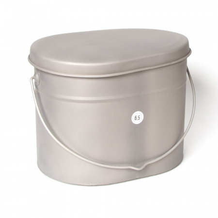 Набор низких котелков 3 шт.(4;5;6,5л) без ручек титан (Роза ветров)