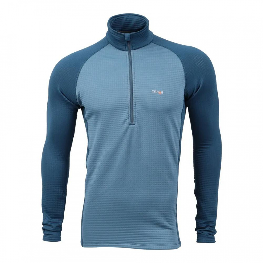 Термобелье Сплав Active Polartec Power Grid футболка L/S мод 2 синяя 46/176