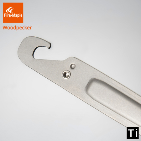 Титановая ловилка с инструментом для декомпрессии пустых газ. картриджей Woodpecker