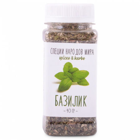 Organic Food Базилик сушеный, 40 гр. ПЭТ