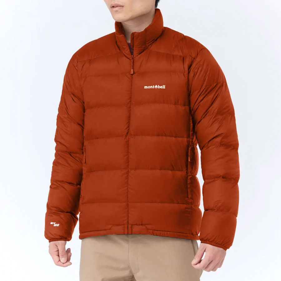 MontBell куртка пуховая Light Alpine Down Jacket (L, Оранжевый, BRIC)