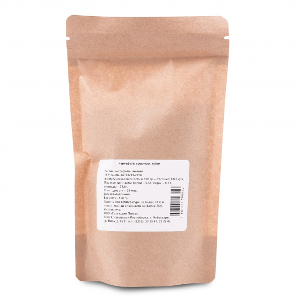 Organic Food Картофель сушеный кубики, 150 гр