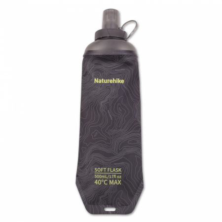 Бутылка мягкая Naturehike Yunquan TPU Soft-Sided Water Bottle CNK2650CF013 500 мл черная