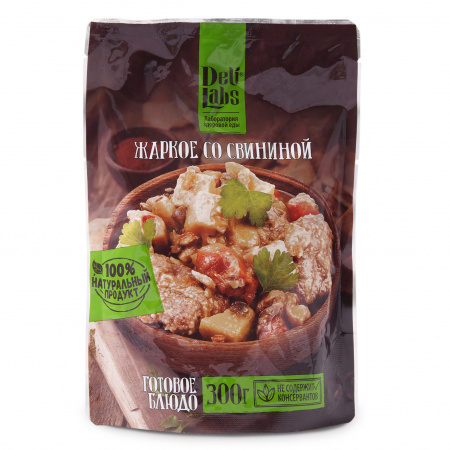 Готовое блюдо Жаркое со свининой пакет 300 г DeliLabs