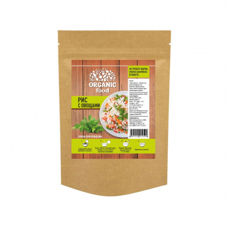 Organic Food Рис с овощами, 60 гр