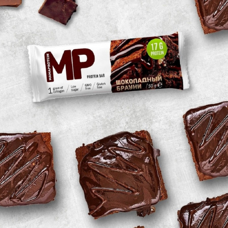 Протеиновый батончик неглазированный шоколадный брауни