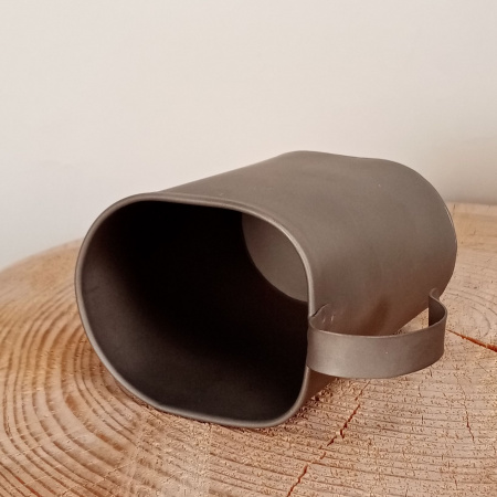 Кружка туристическая овальная 400 мл. (титан) (Роза ветров)