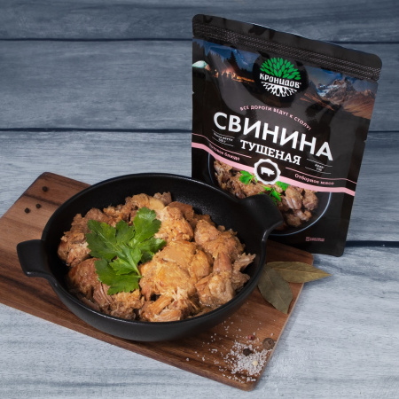 Готовое блюдо Свинина тушеная (тушенка) высший сорт 325 г (Кронидов)