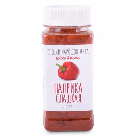Organic Food Паприка красная сладкая, 75 гр ПЭТ
