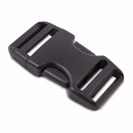 Пряжка фастекс Duraflex Dual Stealth 25мм, две регулировки, 1-06358/1-16410, черный