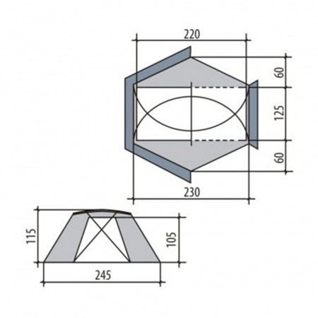 Палатка BASK Shark Fin UL 2
