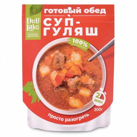 Готовое блюдо Суп - гуляш пакет 300 г DeliLabs