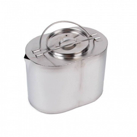 Набор охотника: котелок 3,3л, чайник 2,2л нерж. (Роза ветров)