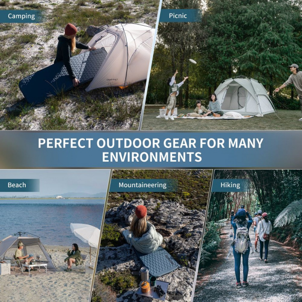 Коврик самонадувающийся Naturehike Yugu Ultralight CNK2300DZ013 Square 196x65x3.5 см