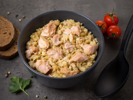 Готовое блюдо Каша рисовая со свининой 250 г. (Кронидов)