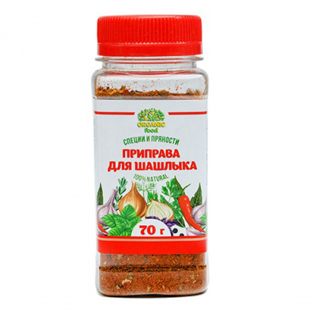 Organic Food Приправа для шашлыка 70 гр. ПЭТ