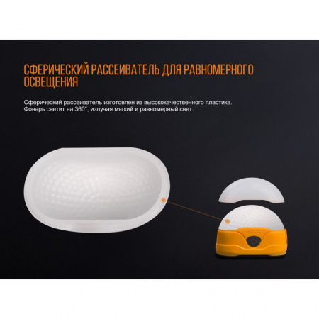 Фонарь Fenix CL20Ror оранжевый