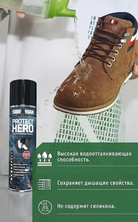 Водоотталкивающая пропитка Sibearian Protect Hero 250 мл
