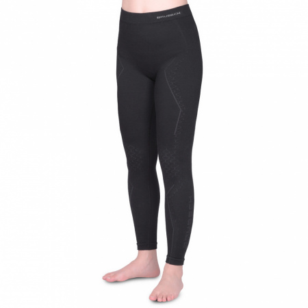 Термобелье женское Brubeck кальсоны шерсть мериноса EXTREME MERINO черные XL