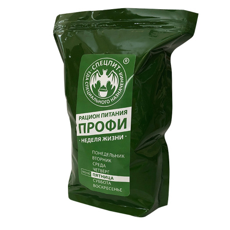 Рацион питания ИРП меню ПЯТНИЦА (Профи) Спецпит