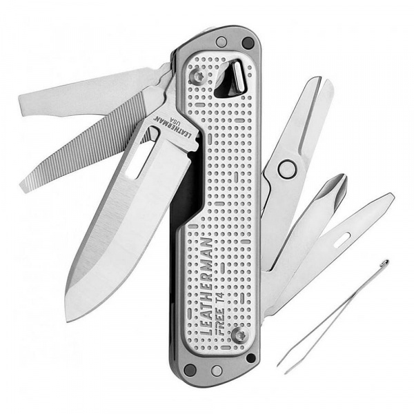 Мультитул Leatherman Free T4 -832686 12 функций серебристый