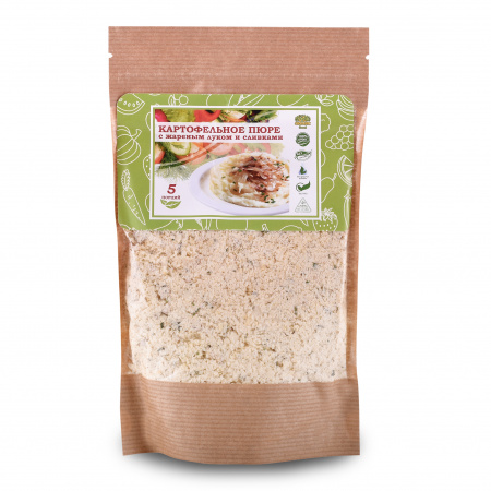 Organic Food Картофельное пюре с мясом, жареным луком и сливками, 130 гр