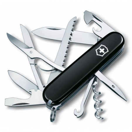 Нож перочинный Victorinox Huntsman (1.3713.3) 91мм 15функций черный карт.коробка