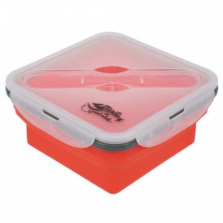 Контейнер Tramp складной с ловилкой (терракотовый, 1000мл) TRC-145