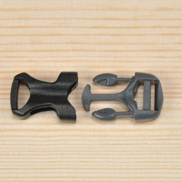 Пряжка фастекс 10мм 1-30145/1-30146(2 части) одна регулировка(Duraflex)