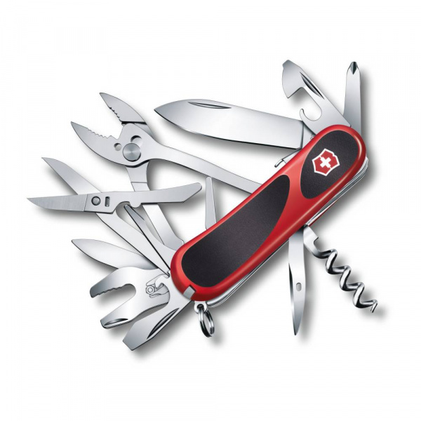 Нож перочинный Victorinox EvoGrip S557 (2.5223.SC) 85мм 21функц. красный/черный карт.коробка